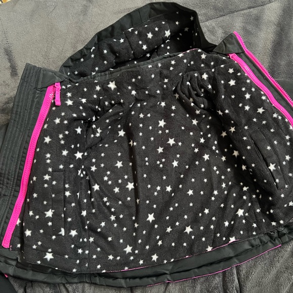 WonderKids 4in1 Toddler Jacket 18M Weather-Resistant Hot Pink/Black/White - Picture 4 of 12